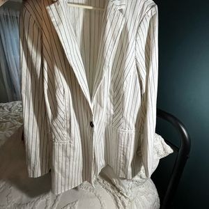 Lane and Bryant pin striped blazer size 24